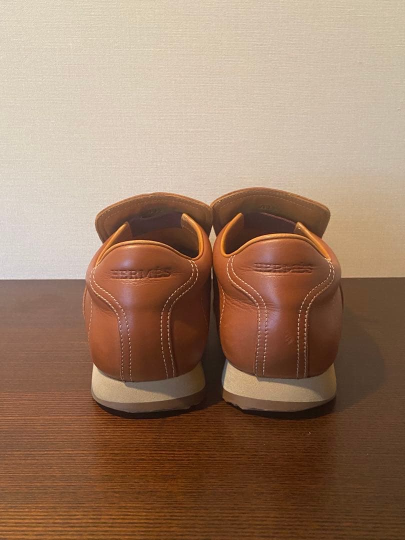 HERMES TURBO エルメス ターボ 茶 スリッポン 靴 レザー