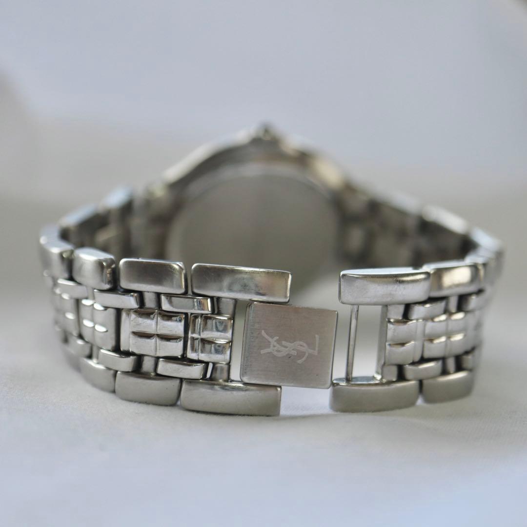 Yves Saint Laurent ローマンベゼル シルバー 腕時計 1362