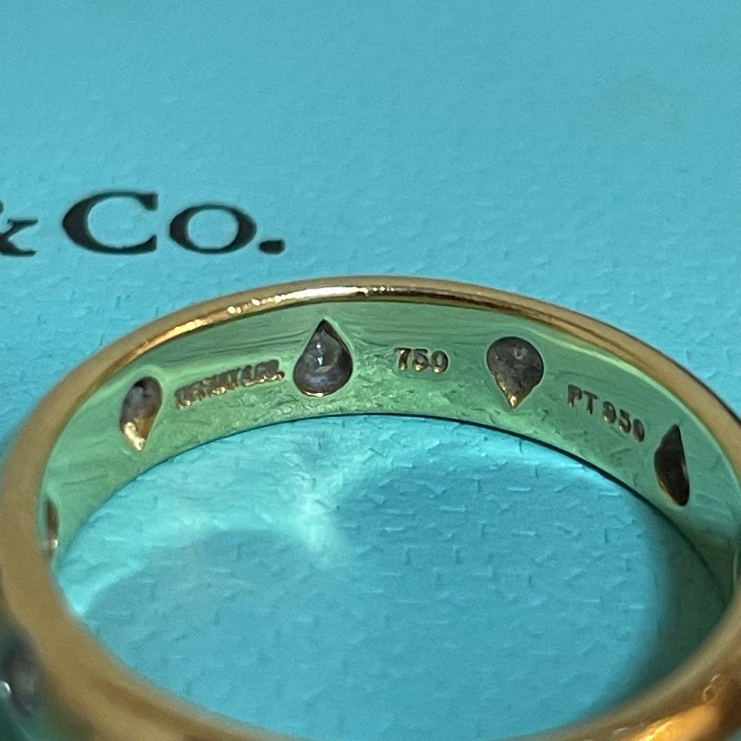 Tiffany & Co. ダイヤモンド ドッツリング イエローゴールド 10号