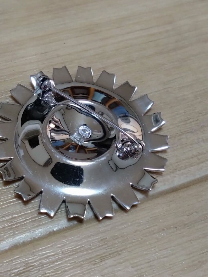   ジョージジェンセン デイジー ブローチ 925S