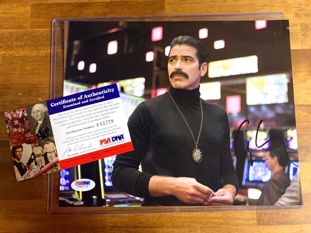 鑑定済 ジョージクルーニー 直筆サイン PSA/DNAオーシャンズ Auto