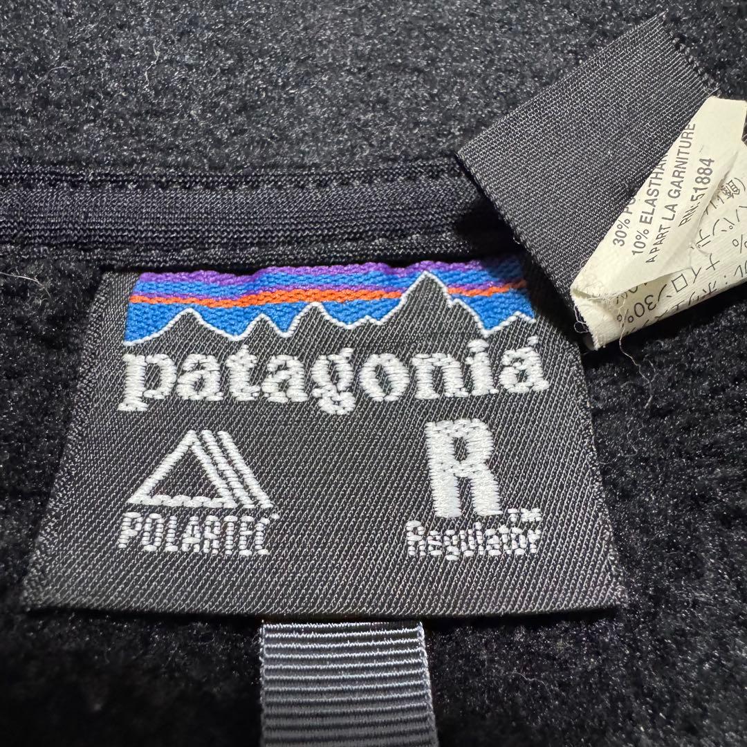 patagonia 00年 USA製 R2 ベスト ブラック フリース ボア L