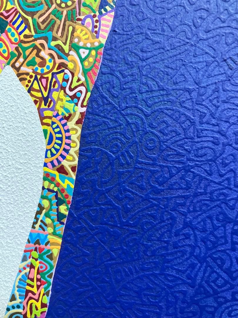 原画　象　動物画　絵画　アクリル画　現代アート　細密画　手描き　一点物