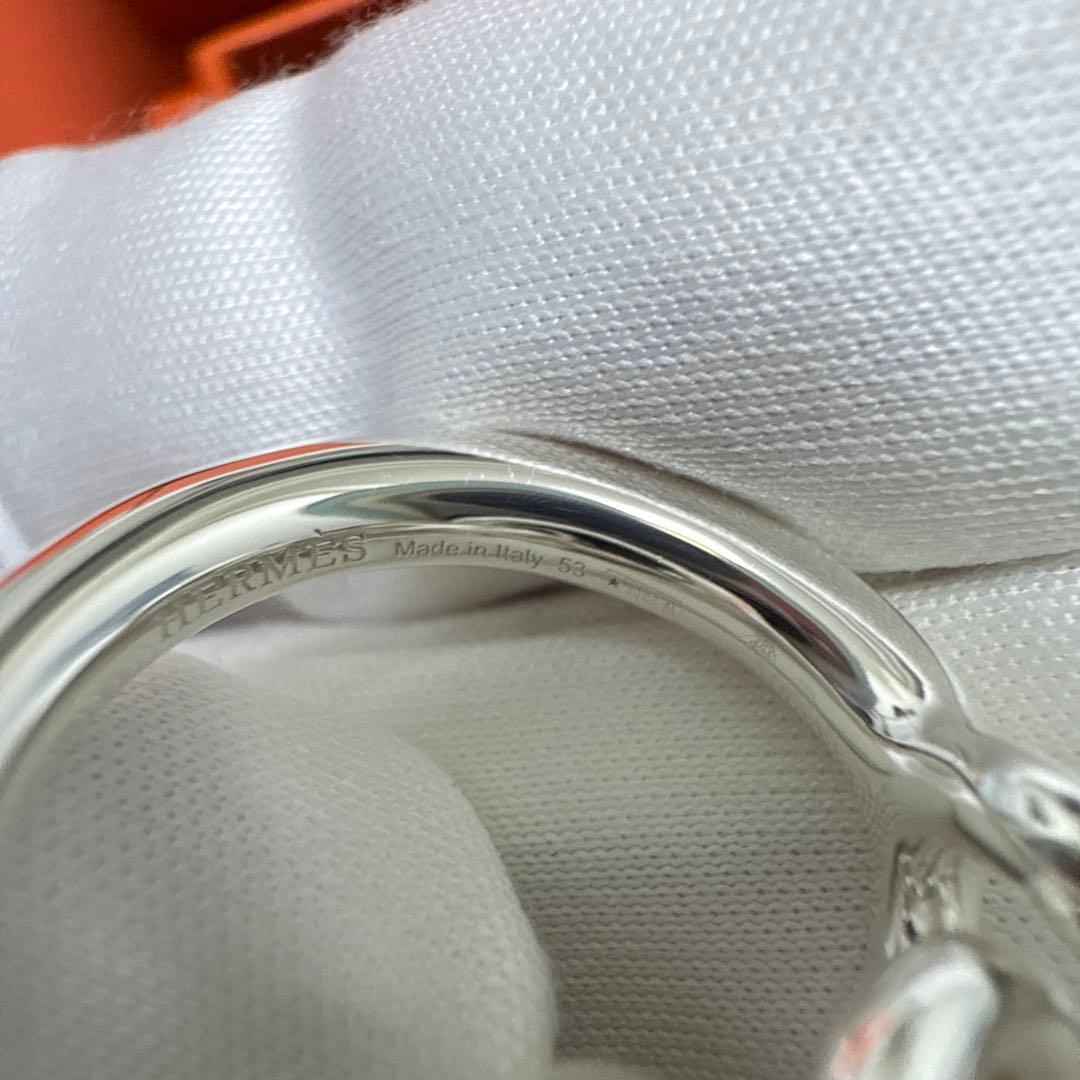 2*9様 新品未使用！HERMES　シェーヌダンクル　クロワゼットリング53
