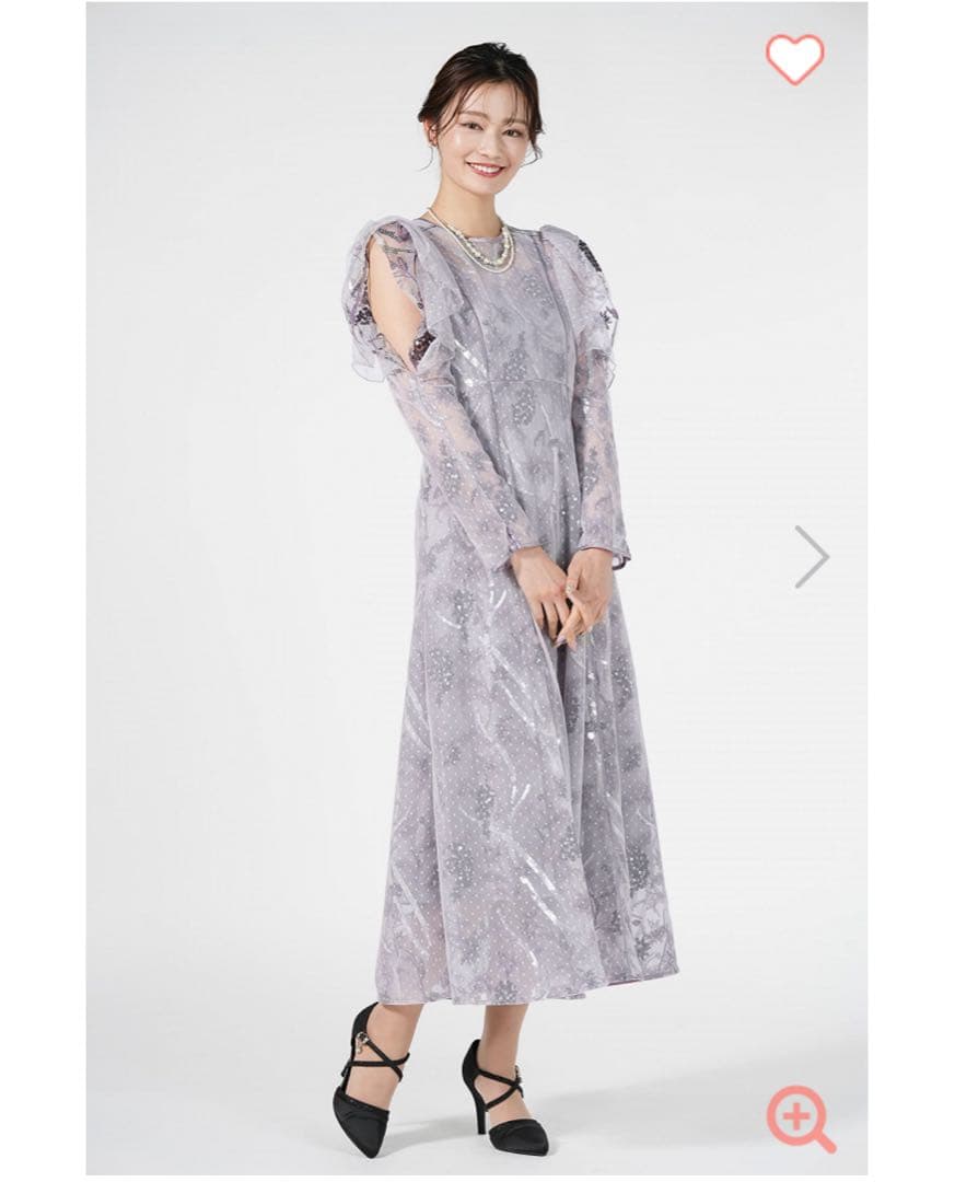 snidel スナイデル スパンコールワンピース