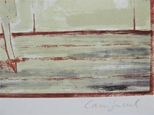 ジャン・ピエール・カシニョール、「赤い狐のえりまき」　希少・大判画集画