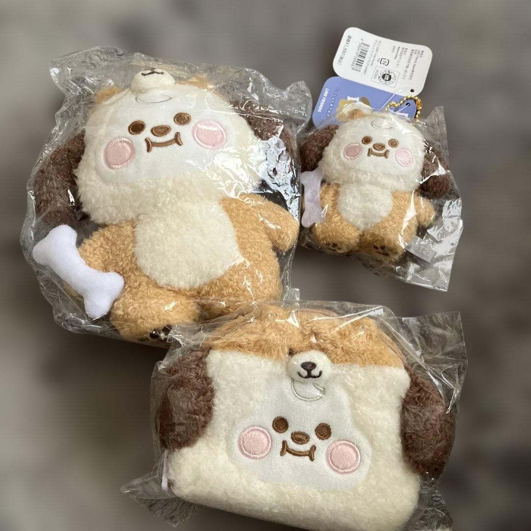 BT21 ベビードック ぬいぐるみ S マスコット ポーチCHIMMY 3点