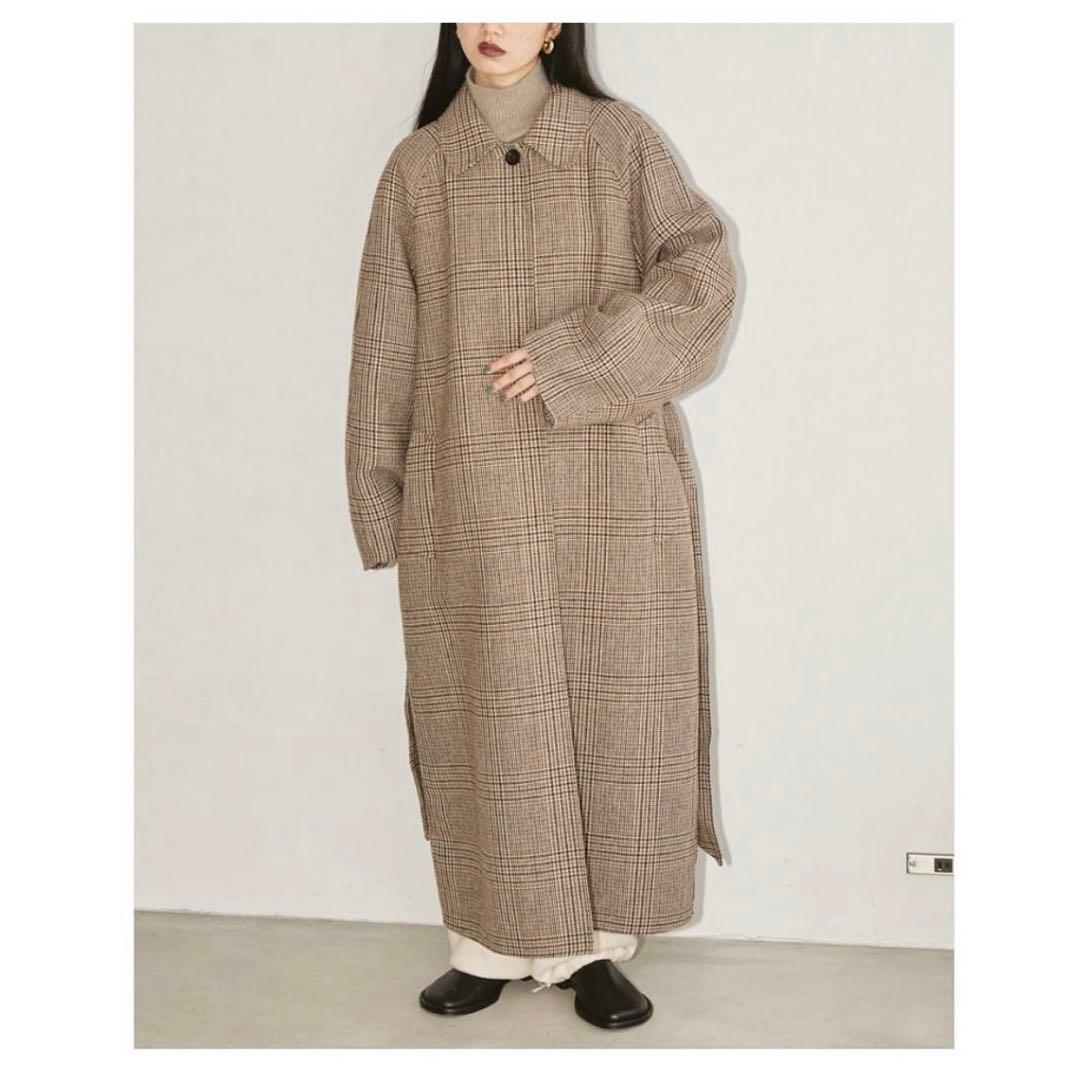 TODAYFUL ステンカラーチェックコート 38