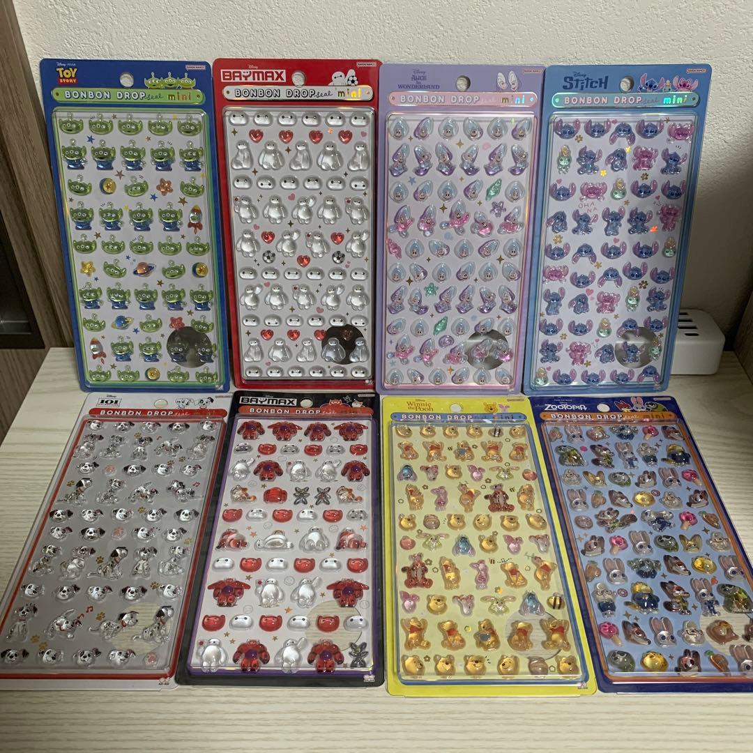 ディズニー　ボンボンドロップシールミニセット