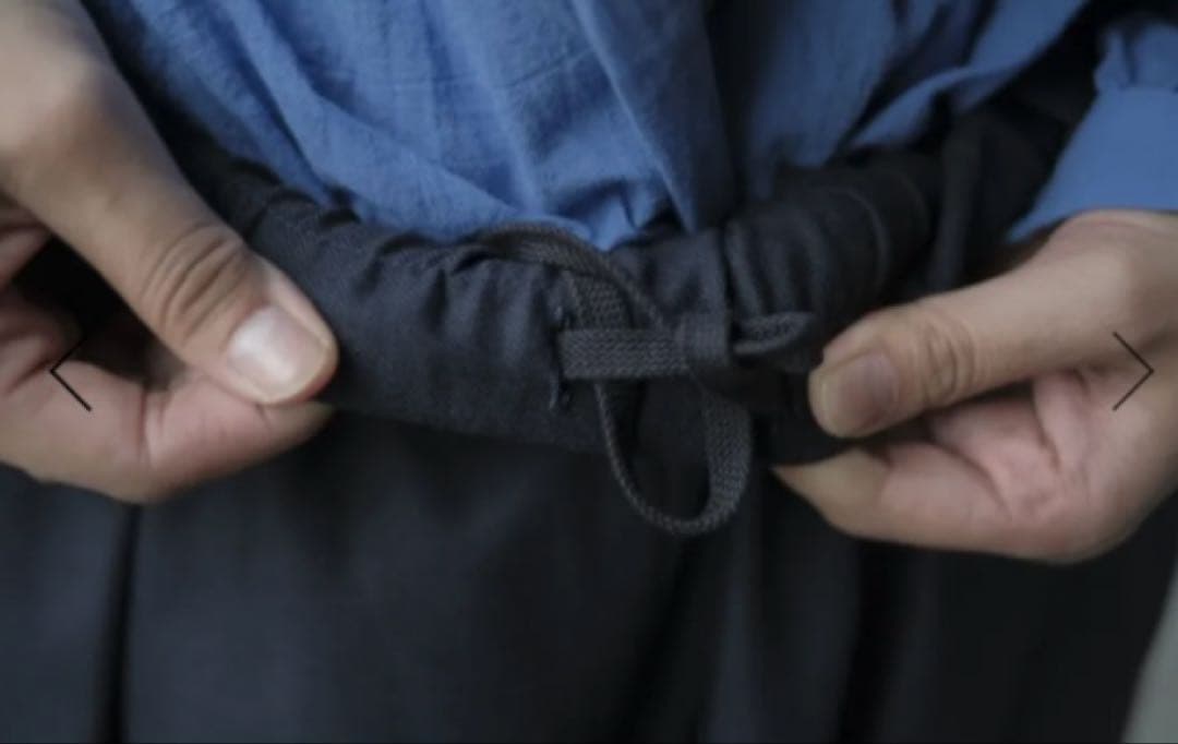 アトリエナルセ　今期ガウチョパンツ　ネイビー