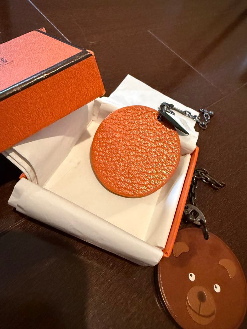 ラスト値下げ☆ HERMES エルメス アニマル フルーツ チャーム オレンジ
