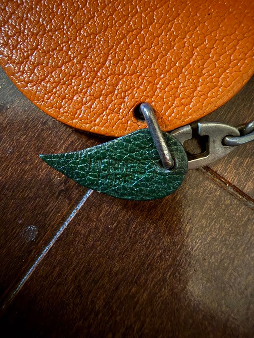 ラスト値下げ☆ HERMES エルメス アニマル フルーツ チャーム オレンジ