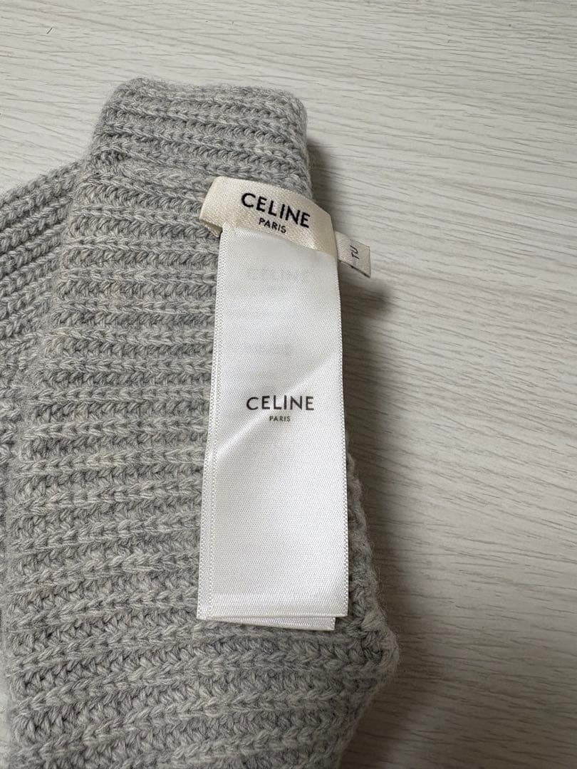 CELINE グレー ニット帽