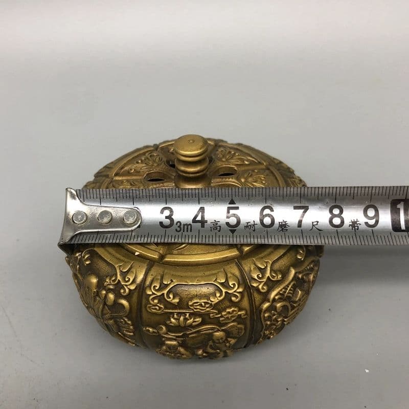 銅 細工 寿星薫香炉 茶道具 香道具 装飾品 工芸品 置物