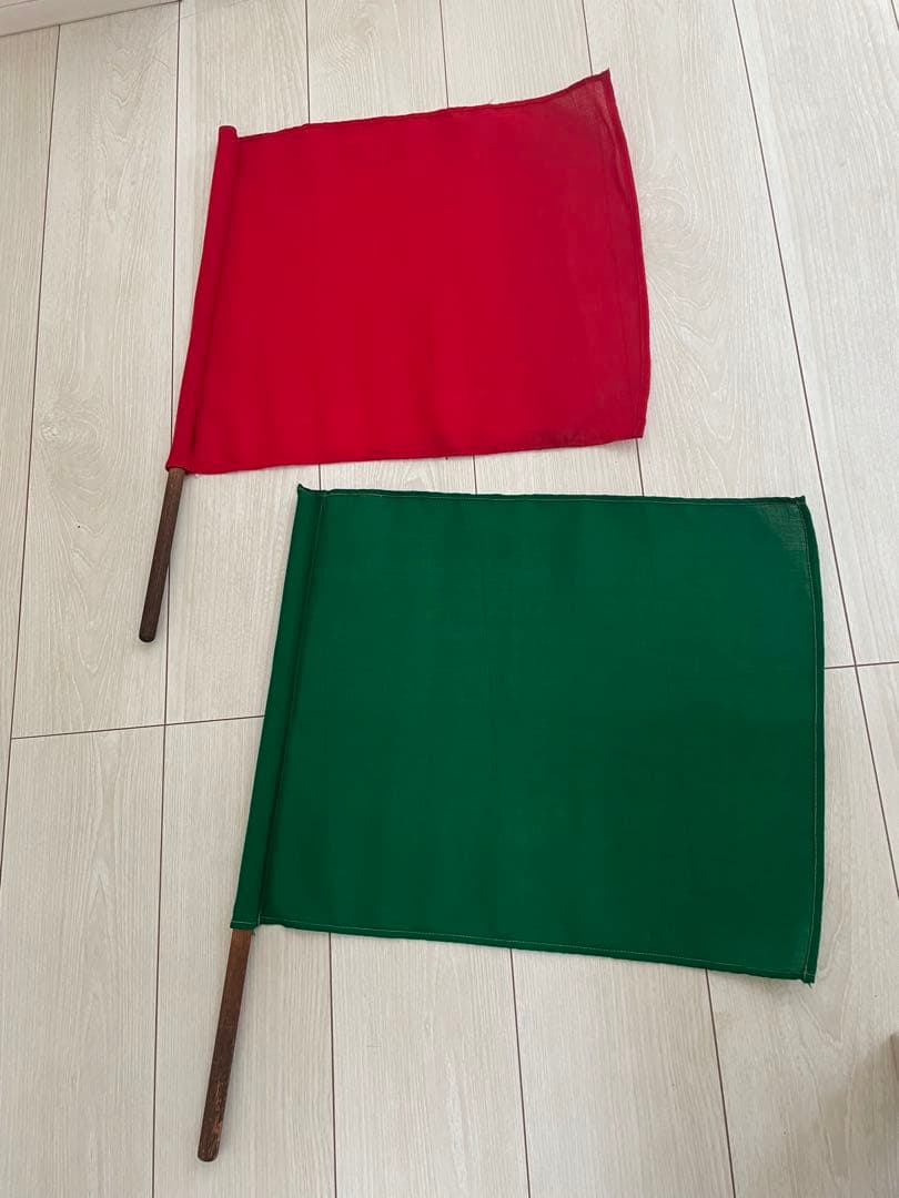 電車 信号用フラッグ 旗 2枚セット