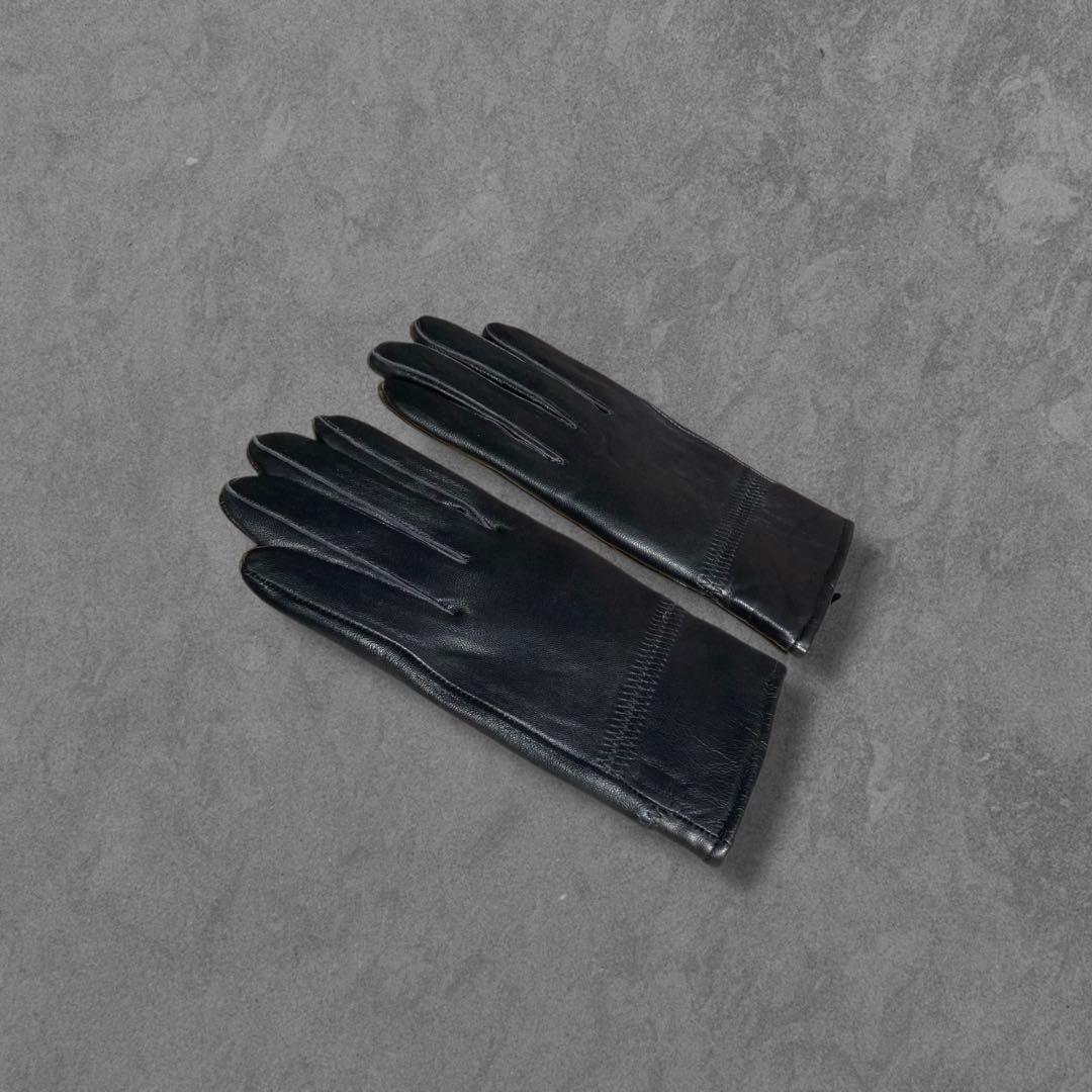 BLACK LAMB LEATHER GLOVE 3091T レザー手袋