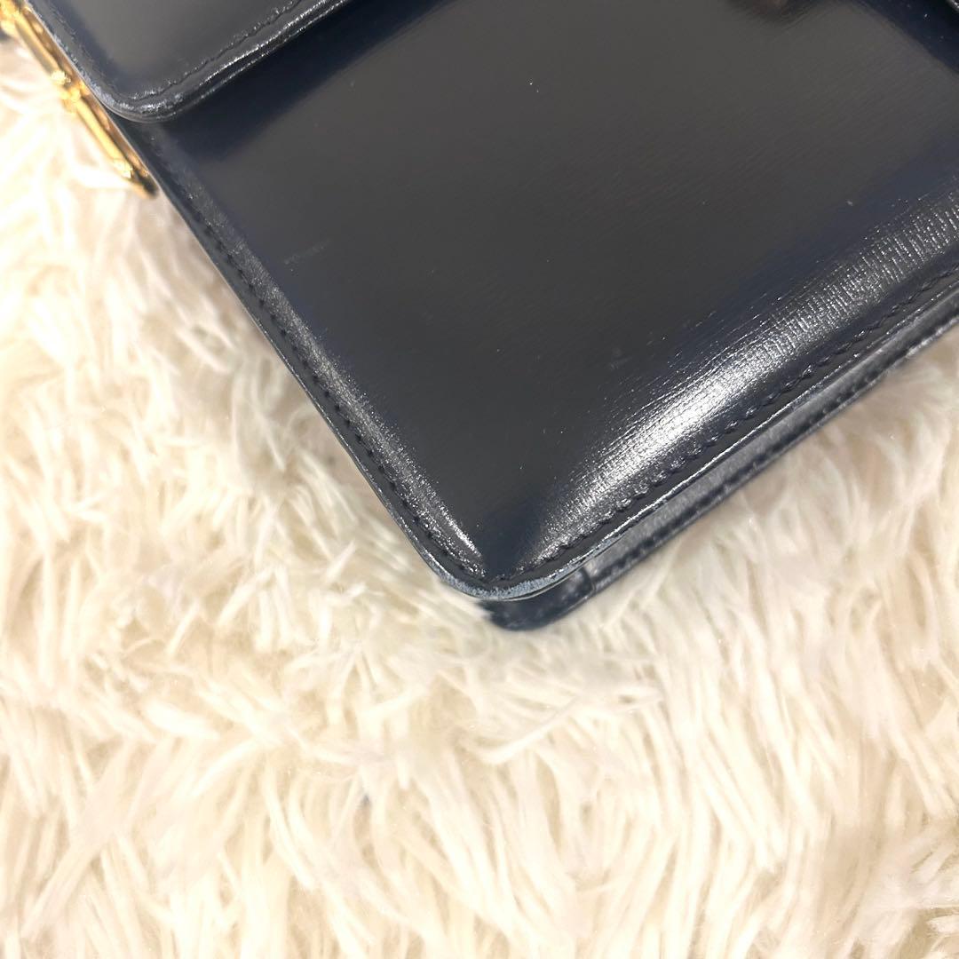 CELINE セリーヌ ショルダーバッグ ホースビット 馬車金具 ブラック