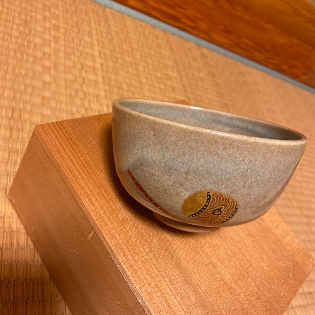 膳所焼　抹茶茶碗