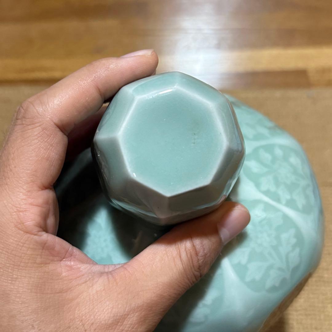 中国龍泉 青磁 花器 花瓶 茶入 置物 茶道具