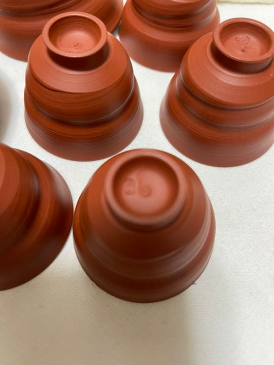 人間国宝　三代目山田常山作　常滑焼朱泥茶器セット　煎茶