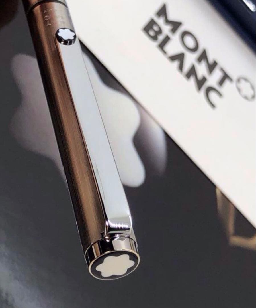 カスタム品！1本は欲しい2カラーボールペンNo2735輝くバフ仕上げ★モンブラン