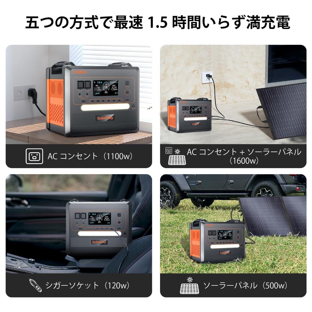 ポータブル電源 2300Wh 14出力ポート