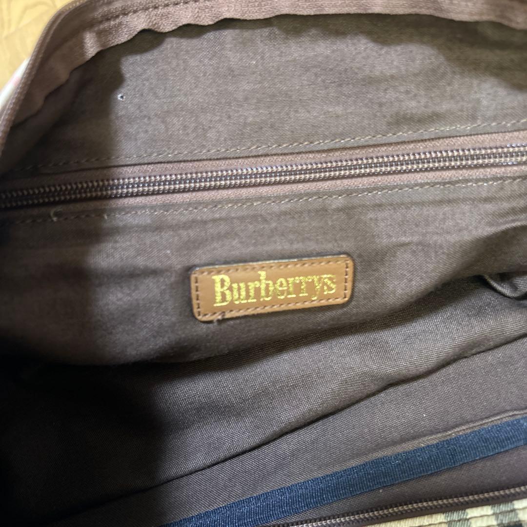 Burberry チェック柄 ボストンバッグ