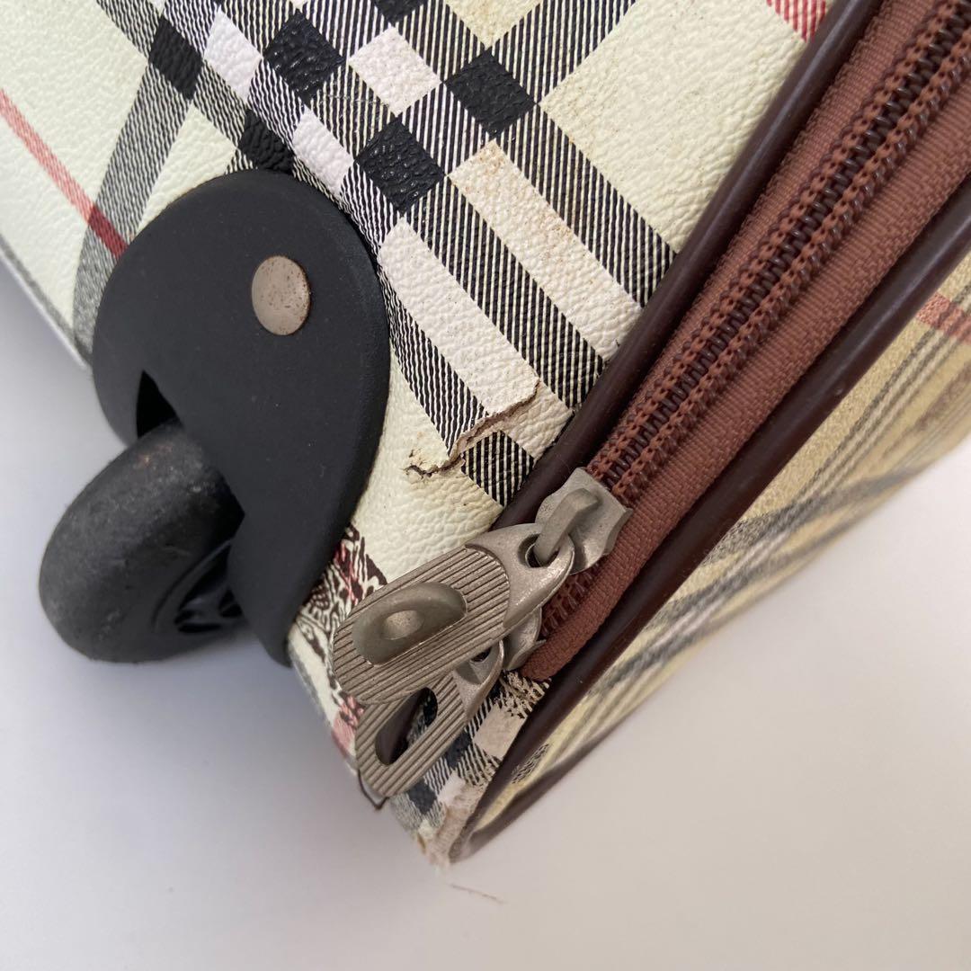 Burberry ボストン　キャリーバッグ　PVC ノバチェック　大容量