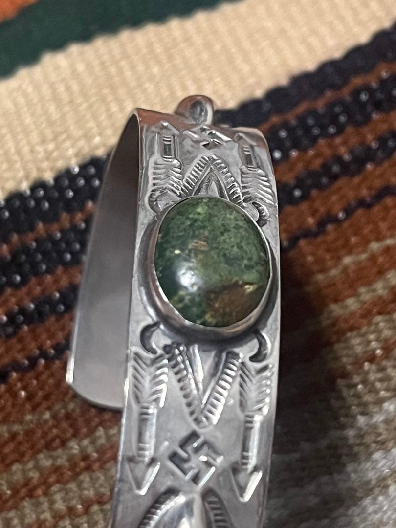 NAVAJO ターコイズバングル アローヘッド ホースドック