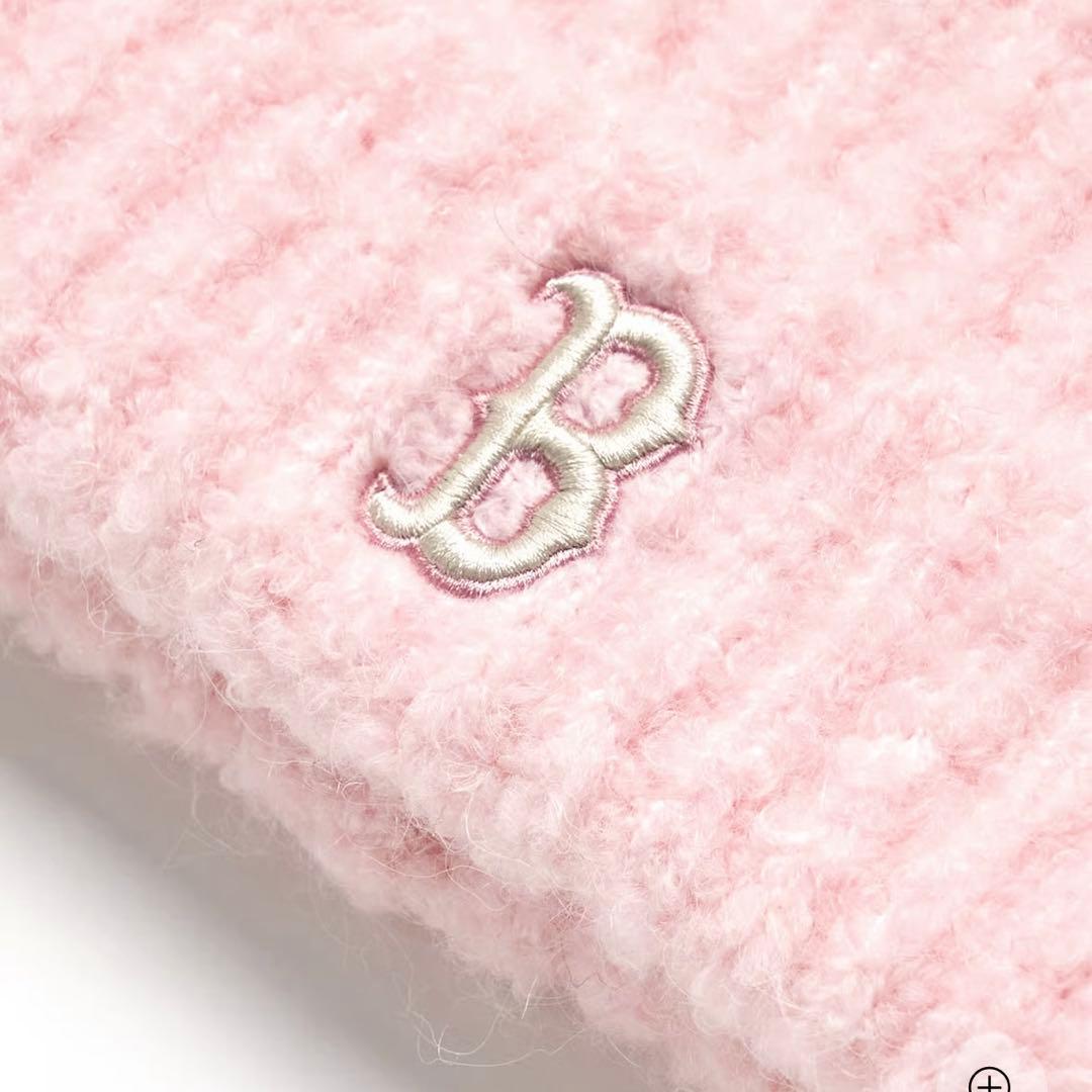 MLB Korea☆完売品☆MLB 猫耳 ミャオン ビーニー ピンク カリナ着用