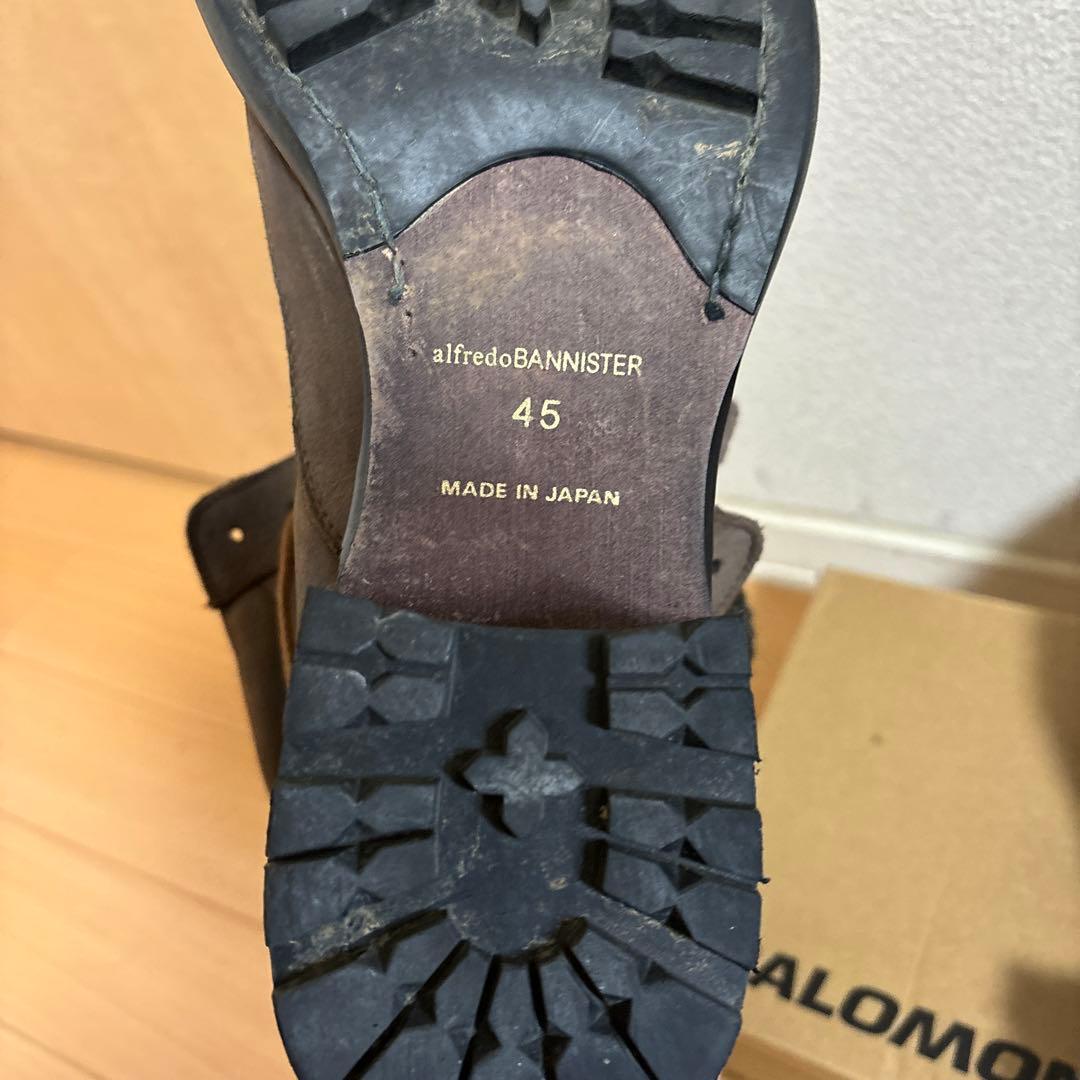 美品　日本製　alfredoBANNISTER レイヤードブーツ