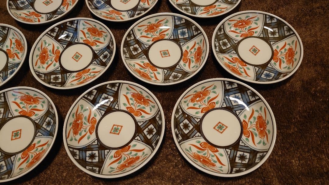 古伊万里　伊万里　色絵　豆皿　菓子皿 １０客