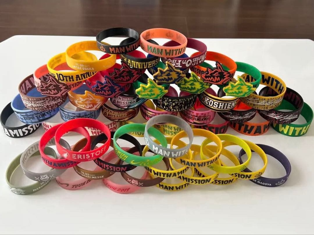 マンウィズ ラバーバンド 54個セット 無料特典グッズ付き