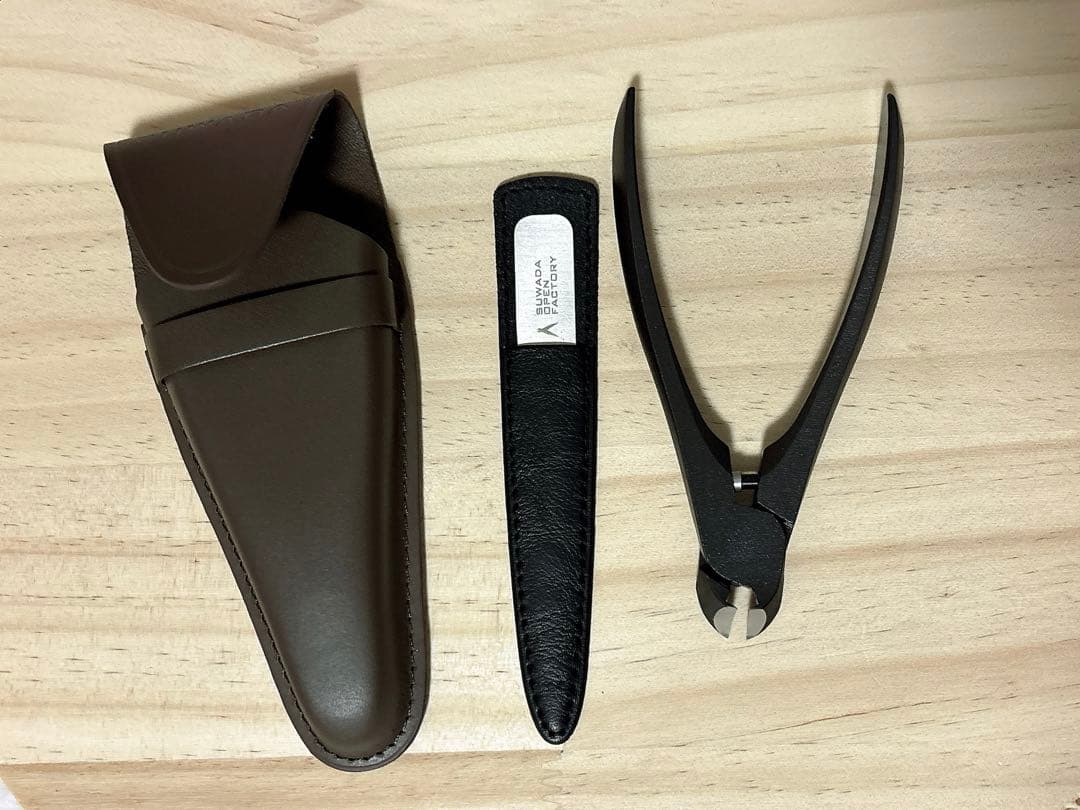 SUWADA爪切り　本革ケース爪やすり