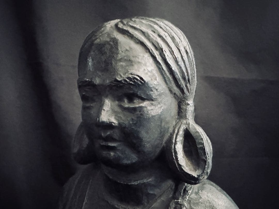 聖徳太子 銅製 像 高さ53cm 板坂辰治氏作/アンティーク