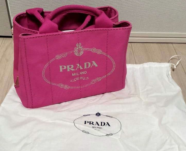 (♡ちゃん♡専用)PRADA カナパ　ピンク ショルダーバッグ 保存袋付き