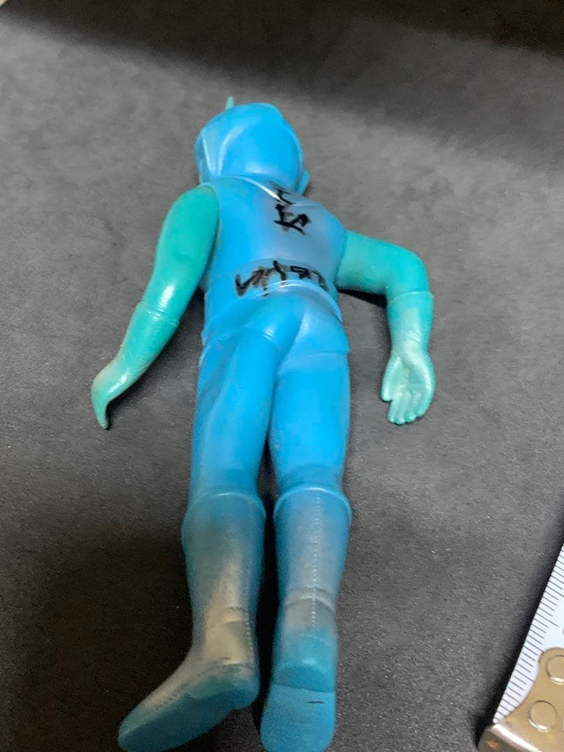 昭和レトロ　当時物　流星人間ゾーン　ソフビ　人形　ポピー