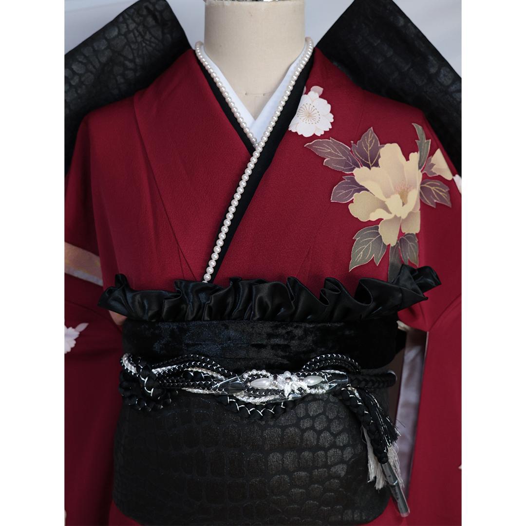 振袖7点セット帯新品帯締め帯揚げフルセット成人式KZ31