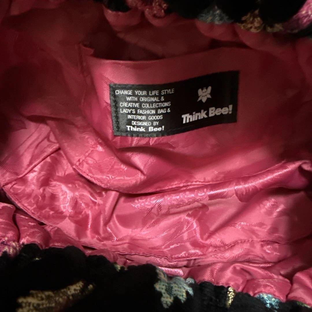 シンクビー・豪華なスパンコール付きがま口バッグ