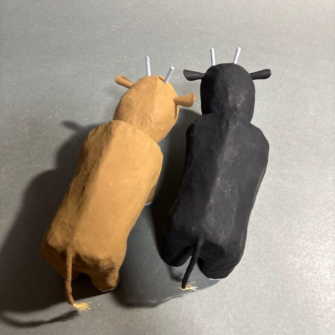 牛　置物　琉球玩具