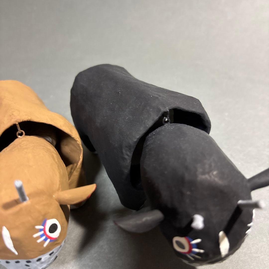 牛　置物　琉球玩具