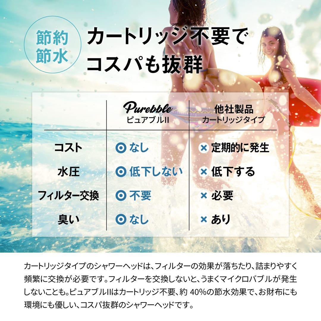 ☆ ピュアブルII シャワーヘッド マイクロナノバブル ファインバブル