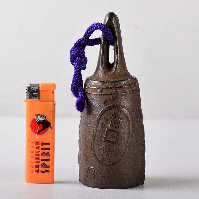 南部鉄器　釜師　鈴木盛久造　南部砂鉄鈴　手振り鈴　共箱　C　R8151