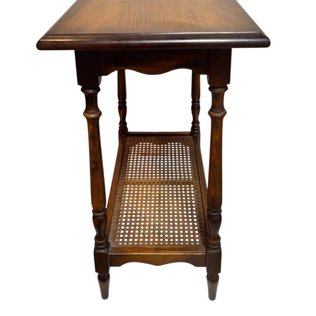 カリモク家具 コロニアル テーブル サイドテーブル 花台 木製 オールドカリモク