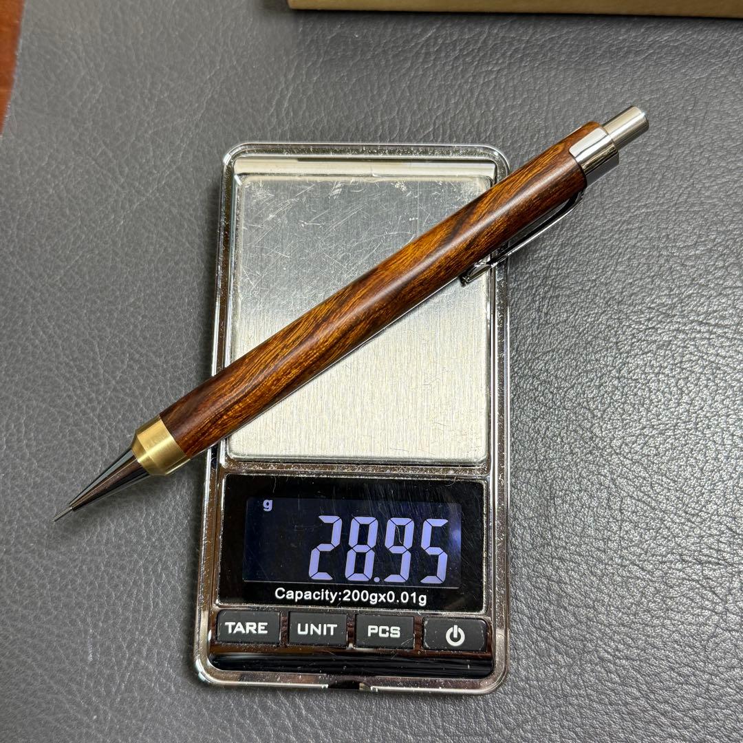 123デザートアイアンウッド　木製シャーペン　強低重心R 真鍮