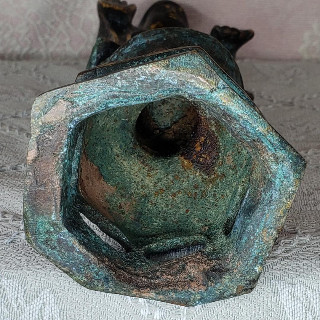 【新羅仏】◆金銅如来立像 全高:27.4cm 仏像◆検）天平仏 飛鳥仏 高麗仏