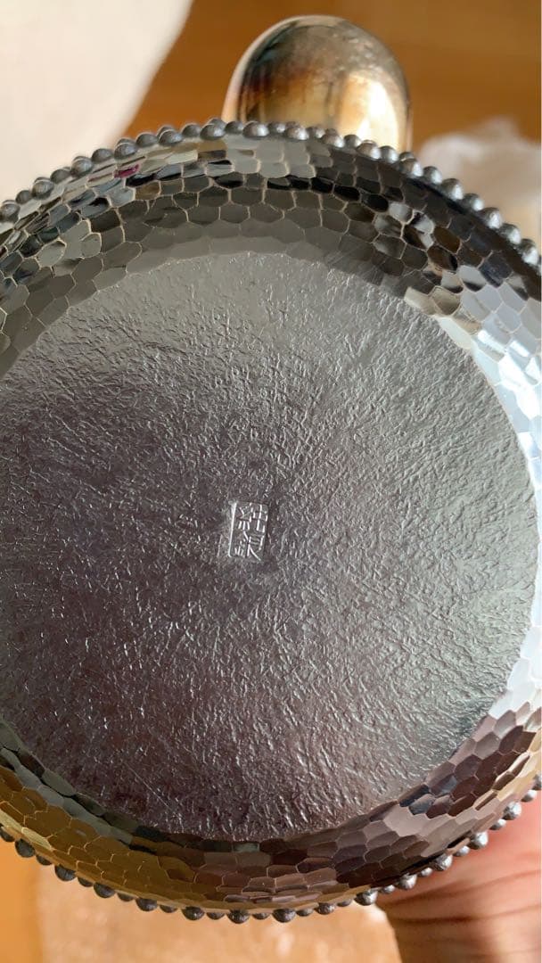 純銀刻印秀峰作茶器セット共箱付 重量1338g 煎茶道具骨董工芸最終価格３５万円