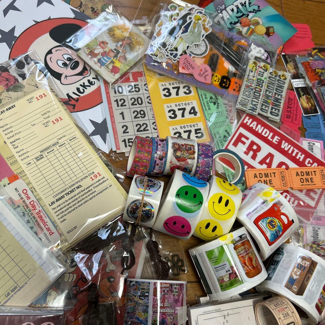 アメキャラヴィンテージ素材まとめ⭐️ロールシール、マスキングテープなど