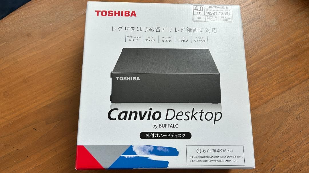 【4TB】バッファロー HD-TDA4U3-B 外付けHDD