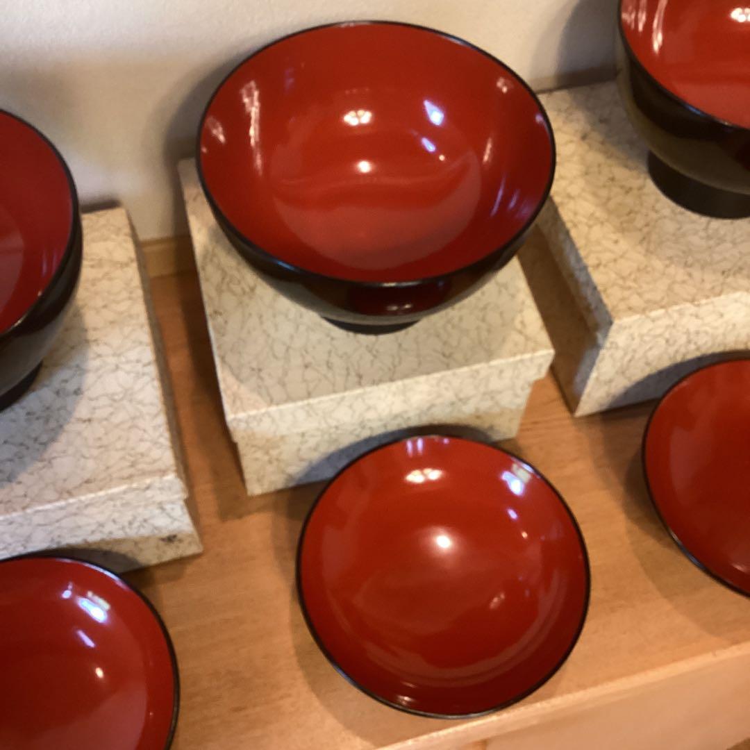 蓋付き椀　五三桐　家紋入り　沈金　輪島塗り　吸物椀　金彩入り　漆器　懐石料理